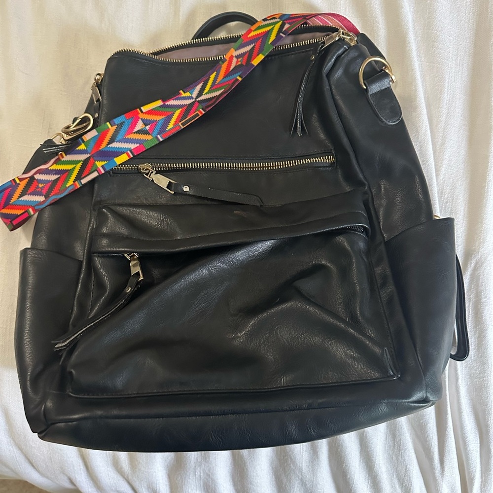 Vegan Leather commuter backpack